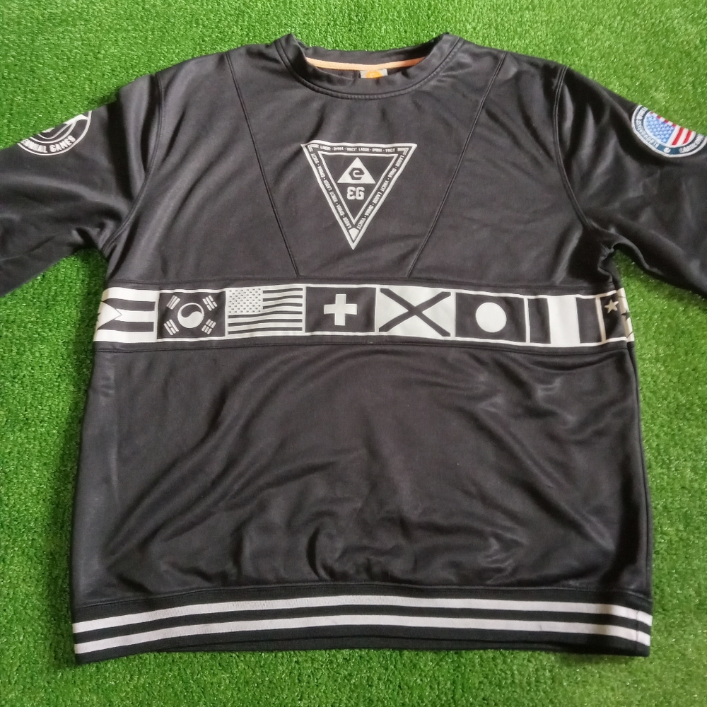 Elbowgrease Athletics Vintage Sweatshirt Mens XL Black Streetwear Sports